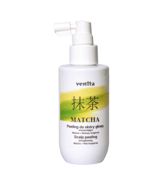 VENITA Matcha Peeling do skóry głowy wzmacniający Matcha i Różowy Grejpfrut 150 ml