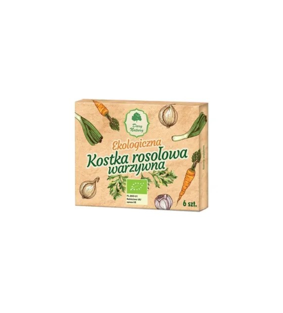 DARY NATURY Kostka rosołowa warzywna EKO 60g (6x10g)