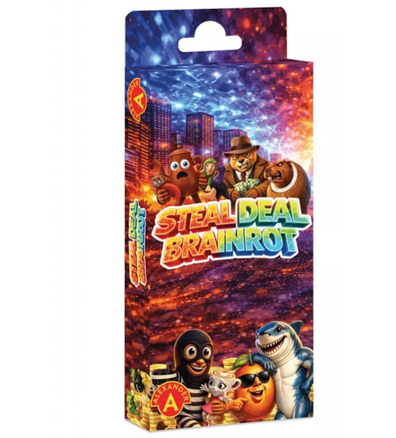 GRA  Steal Deal Brainrot (Zwiń Brainrota) - kieszonkowa rodzinna gra karciana