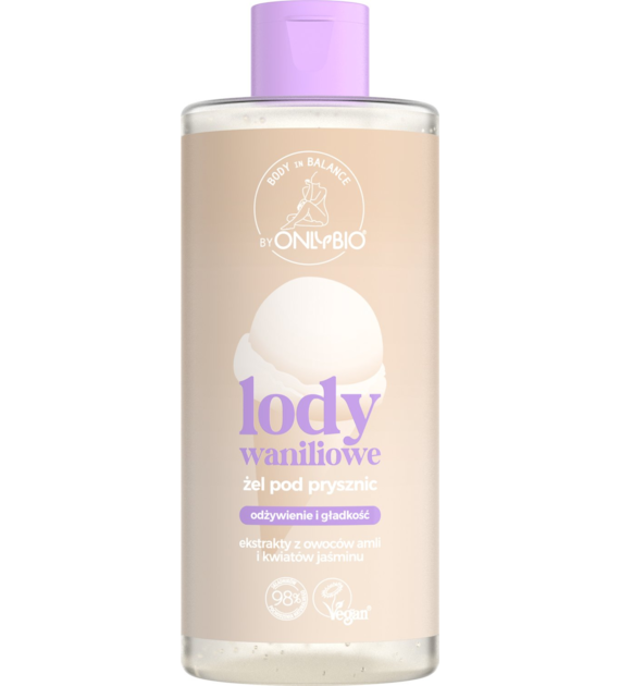 Onlybio Body in Balance Żel pod prysznic Lody waniliowe 300 ml